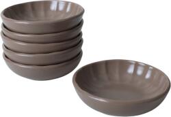 Hermia Set de 6 boluri din ceramică Laguna 12 cm, maro, maro Castron