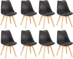 Leziter Silla étkezőszék 8 db fekete színben (DA232AB_8) - leziter