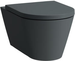 Laufen Kartell by Laufen Fali kerámia WC csésze Rimless, csendes öblítésű, matt grafit H8213317580001 (H8213317580001)