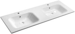 SAPHO Areca öntött márvány duplamosdó 141x52 cm, fehér AC141 (AC141)