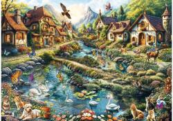 Schmidt Spiele 58874 - Village on the edge of the forest - 1000 db-os puzzle (58874)