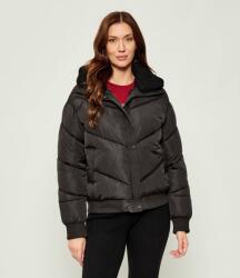 GUESS dora detachable knit-collar pu s | Női | Kabátok | Fekete | V5BL06W4922-JBLK (V5BL06W4922-JBLK)