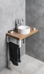 SAPHO Sanna öntött márvány mosdótál 25 cm, fehér SA250 (SA250)