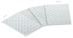 Niedax Capac pentru montaj cu unghi reglabil, antiderapant R10 conform. conform DIN 51130 cu suport de placa grea din aluminiu RBAVDSRS 100 (RBAVDSRS100)