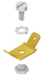 Niedax Dop plat 6, 3 mm cu surub cu cap cilindric M4 conform. conform DIN EN ISO 1207, saiba de blocare si piulita hexagonala conform. conform DIN EN ISO 4035 GSLS 63 (GSLS63)