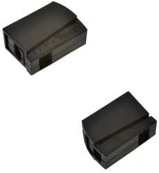  ZLA0950A Vezetékösszekötő 2x 0.5-2.5mm2 sodrott kábelhez, fekete, rugós