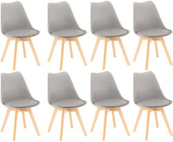 Leziter Silla étkezőszék 8 db szürke színben (DA232AG_8) - snaigeshop