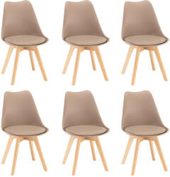 Leziter Silla étkezőszék 6 db bézs színben (DA232ABE_6) - snaigeshop