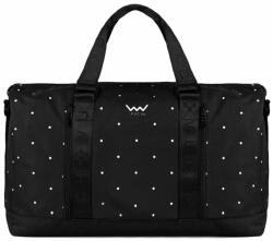 Vuch Fatima fekete-fehér pöttyös női utazótáska (P10215)