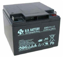 BB Battery B. B. Battery 12V 33Ah HR33-12 Highrate / Longlife zárt ólomsavas zselés akkumulátor (BB-Battery-HR33-12)