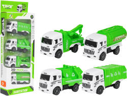 Inlea4Fun Játék autó készlet 4 db URBAN SANITATION (RA-ZAU.XY348-A4)