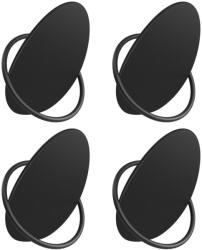 Songmics Fali fogas 4 db, falra szerelhető, fekete (LCR039B01)