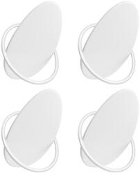 Songmics Fali fogas 4 db, falra szerelhető, fehér (LCR039W01)