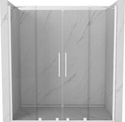 Mexen Velar Duo, nyitható tolóajtó 180x200 cm, 8mm átlátszó üveg, fehér, 871-180-000-02-20 (871-180-000-02-20)