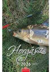 CSG Falinaptár 2026 CSG 21x32 cm Horgász, magyar ünnep és névnapokkal