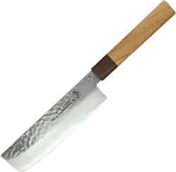 Dellinger WA-Nakiri Knife 160mm, Sakai Takayuki VG-10 Zelkova Oktagon