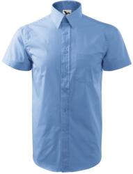 MALFINI Férfi rövid ujjú galléros ing Chic - Égszínkék | 3XL (2071518)