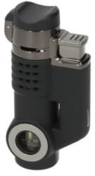 Eurojet szúrólángos szivargyújtó beépített szivarfúróval, használható mint szivartartó is - fekete (A-250066)