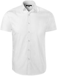 MALFINI Férfi rövid ujjú galléros ing Flash - Fehér | 2XL (2600017)