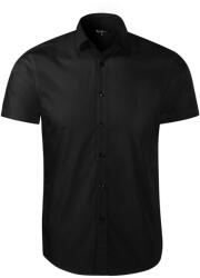 MALFINI Férfi rövid ujjú galléros ing Flash - Fekete | 2XL (2600117)