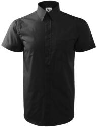 MALFINI Férfi rövid ujjú galléros ing Chic - Fekete | 2XL (2070117)