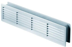  Awenta T15 négyszögletes műanyag ajtórács, bútorrács, fehér színben