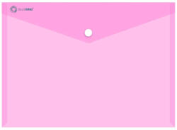 BLUERING Irattartó tasak A4, PP patentos Bluering® transzparens pink - delfinbuvar