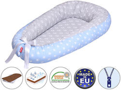 Scamp babafészek kókuszbetétes - Blue Grey Elephant