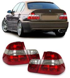  BMW E46 1998-2001 limousine piros fehér facelift optikás hátsó lámpa pár