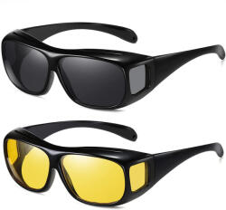 Pingyang Rongrong Handicraft Factory HD Vision vezetői szemüveg szett - éjjellátó + napszemüveg (2 db) (00369)