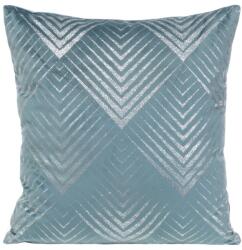 Takoy Bársony díszpárnahuzat BLINK 36 ezüst geometriai mintával