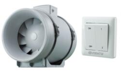 Vents TT Pro 125 ipari csőventilátor P2-10 2 fokozatú kapcsolóval - szellozesaruhaz