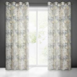 Takoy Öko stílusú sötétítő függöny OLA etaminból virágmintával, félig átlátszó 140 x 250 cm