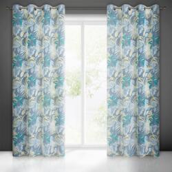 Takoy Sötétítő függöny LENA etaminból egzotikus levélmintával, félig átlátszó 140 x 250 cm