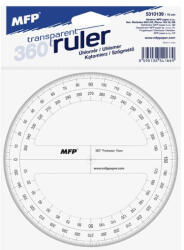 MFP Szögmérő 360 Fokos 15 cm Átlátszó Műanyag (MFP5310139)