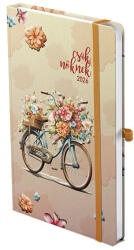 TopTimer Határidőnapló TOPTIMER "Csak nőknek" N018 A/5 heti fehér lapos Bicikli 2026 (23_0336105)