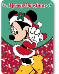 Mister Licence Disney Minnie Merry Moments Karácsony polár takaró 100x140cm FML367482 (FML367482)