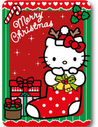 Mister Licence Hello Kitty Holiday Cheer Karácsony polár takaró 100x140cm FML367314 (FML367314)