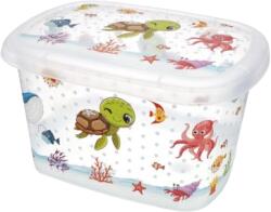 Elif Plastic Tárolódoboz Gyerek mintás áttetsző