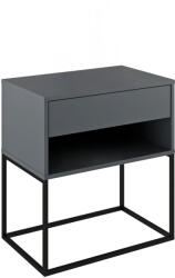  Éjjeliszekrény/kisasztal, grafit/fekete, ARTI TYP 2 (0000403339)