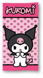  Hello Kitty Kuromi Pink fürdőlepedő, strand törölköző 70x140cm (Fast Dry) (FML365983) - oliviashop