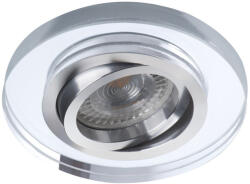 Kanlux 30°-os szögben állítható, Ø95 mm, GU10, IP20, üveg házas, kerek spot lámpa keret, MORTA DT (26716)