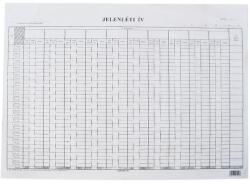 Bluering Jelenléti ív A3, nagy 1 hónapos 2 oldalas C. 60-3 - suplix