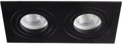 Kanlux 2xGx5, 3, 12V, IP20, 170x90 mm, alumínium házas, szögletes, 30°-ban állítható mennyezeti spot lámpatest, SEIDY (19459)