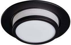 Kanlux 20°-os szögben állítható, Ø107 mm, GU10, IP20, fekete, alumínium házas, kerek spot lámpa keret, AGEO (33165)