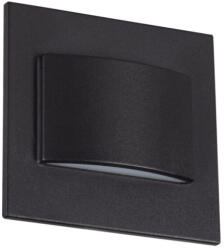 Kanlux 1, 5W, 30 lm, 12V, 75x75 mm süllyeszthető szögletes műanyag lépcsővilágító - 30 000 h élettartam (33337)