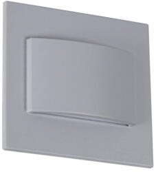 Kanlux 0, 8W, 30 lm, 12V, 3000K, 75x75 mm meleg fehér süllyeszthető szögletes műanyag lépcsővilágító - 30 000 h élettartam (33330)