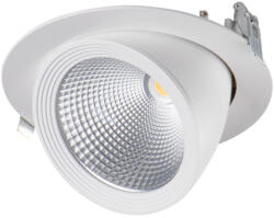 Kanlux 33W, 3670 lm, 4000K, RA90, Ø190 mm, 175°-ban állítható, természetes fehér lámpatest, HIMA LED - kiváló színvisszaadás, 5 év garanciával (22843)