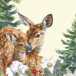 Mank Karácsonyi textilhatású dekorszalvéta "Kemi" 40x40 cm 50 lap/csomag