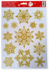  Arany csillag karácsonyi ablakmatrica - ünnepi dekoráció 20×30 cm (1143891)